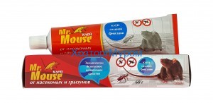 Клеевая ловушка для грызунов и насекомых клей 60гр. туба Mr. Mouse MR-6012