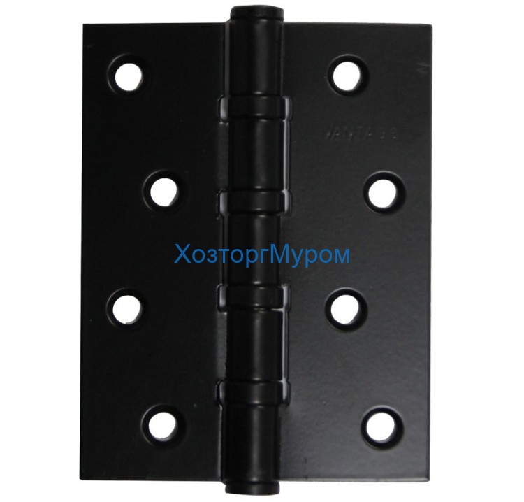 Петля Vantage 100х75-4BB-Steel-BL черная (универсальная)