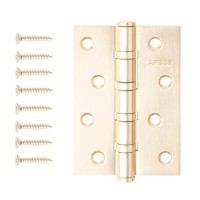 Петля Apecs 100х70-B4-Steel-GMS сатинированное золото