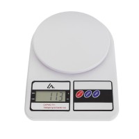 Весы кухонные электронные, до 7 кг, белые, Luazon LVK-704