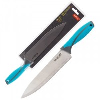 Нож кухонный поварской 20см, ARCOBALENO MAL-01AR, прорезинен. рукоятка Mallony 5520