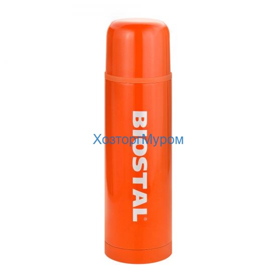 Термос Biostal объем 0,75л нерж., узкое горло NВ-750C-O оранжевый