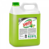 Средство для мытья посуды "Velly" лайм и мята 5.0л., Grass 125425