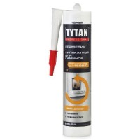 Герметик Tytan 310 ml силикатный для каминов, огнеустойчивый +1500С