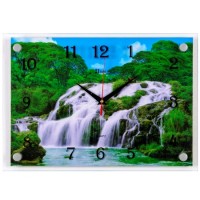 Часы настенные "Водопад" 25х35см, пластик, стекло, 2535-7145