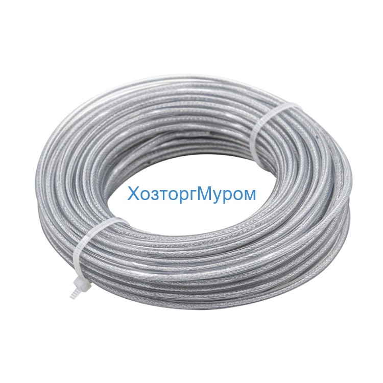 Леска для триммера, 3,0м х 10м витой с металлическим троссом, Yard 51-8-953