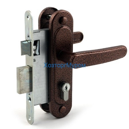 Замок врезной ПТИМАШ ЗВ4-3.03 медь