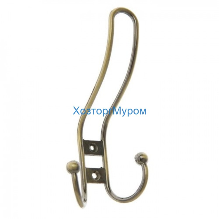 Крючок 3-х рожковый прутковый AB TOMMY 1205L/221 бронза