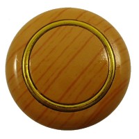 8-08 Ручка мебельная кнопка 1002-3 (ольха-золото) ML