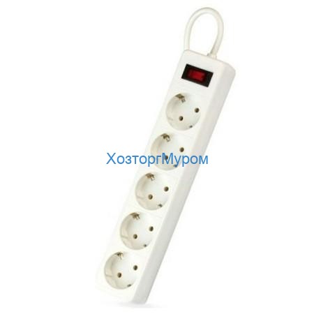Фильтр сетевой 5х1,8м, белый, Smartbuy SBSP-18-W