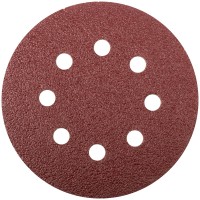 Круг шлифовальный 125 мм, Р 1500, (липучка), с дырками алюминий-оксид, (5) Fit 39680
