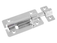 Засов накладной ПП круглый "Делга" 145х45мм универсальный (цинк)