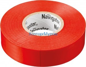 Изолента ПВХ 15мм х 20м х 0,18мм Navigator красная