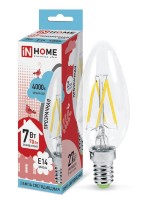 Лампа эн.сбер.deco In Home LED 8W/4000/E14/230VС37 - дневной свет свеча, 016.2522