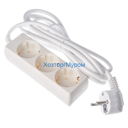 Удлинитель 3х5м. FORZA, евро, 3500Вт, 16A провод 3х1,0кв.мм