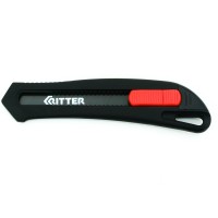 Нож 18 мм технический усиленный, пластик Soft-touch, Ritter HT40121180