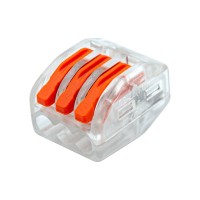 Клемный соединитель 3х4 Cu (с прижимом) 400В 32А проз. Very 00-2-503