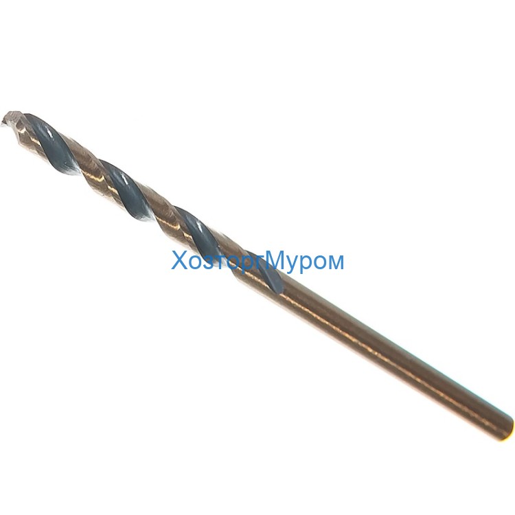 Сверло 3мм по металлу, HSS-G M2 Gold&Black, DIN 338 RN, Ritter PS14203002