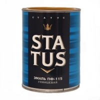 Краска эмаль ПФ-115 шоколад "STATUS" 0,8кг