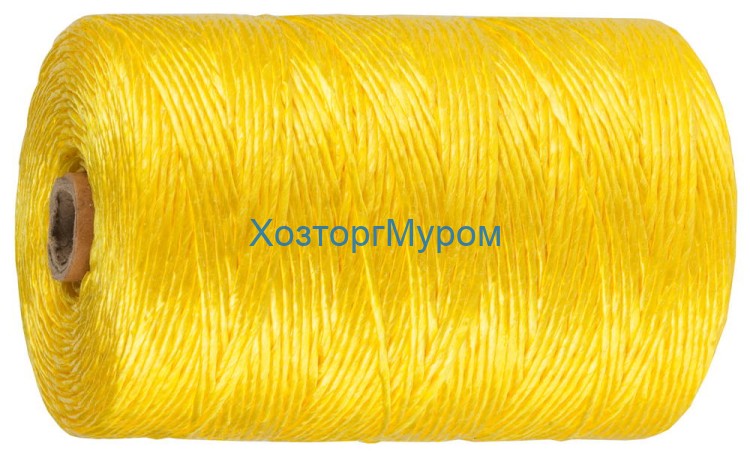 Шпагат 110м. ПВХ желтый, Зубр 50037-110