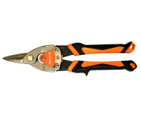 Ножницы по металлу 250мм, CrV двухкомп..ручки, прямые, Bohrer 43512250