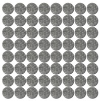 Подпятник D20мм, самоклеющийся 20шт.,фетровые, темно-серый, 16148